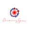 Harmony Gems logo. Monogram Harmony gems.Print