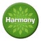 Harmony Green Leaves Circle Badge Style