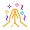 Harmony Hands Icon Vector Outline Illustration