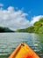 Harmony in Motion: Kayaking the Serene Wailua River under Sky\\\'s Duet