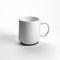 Harmony Mug Lamp - Zbrush Inspired White Ceramic Tableware