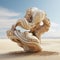 Harmony In Nature: A Mesmerizing 3d Sculpture In The Desert