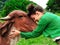 Harmony Unveiled: A bond beyond Species. Friendship between cows and humans.