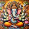 Harmony Unveiled: Ganesha\\\'s Celestial Portrait
