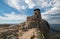 Harney Peak Fire Lookout Tower in Custer State Park in the Black Hills of South Dakota