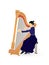 Harp player