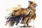 Harpy watercolor predator animals wildlife, Watercolor Painting Artwork.