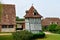 Harquency; France - july 19 2019 : dovecote of the la Grange de Bourgoult