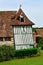 Harquency France - july 19 2019 : la Grange de Bourgoult, an old commandery of Templars