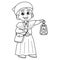 Harriet Tubman Isolated Coloring Page for Kids