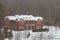 The Harris Alumni Center at Johnson Glen at UNC Charlotte in the snow