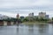 Harrisburg, Pennsylvania from city island across the susquehanna