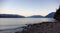 Harrison Lake during Sunny Summer Morning Sunrise. Canadian Nature Landscape Backgroun