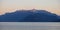 Harrison Lake during Sunny Summer Morning Sunrise. Canadian Nature Landscape Background.