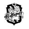 Harry Potter Hufflepuff logo in cartoon doodle style from Hogwarts Legacy game