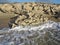 Harsh rocky coast of Sardinia, Italy