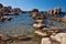 Harsh rocky coast of Sardinia, Italy