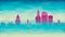 Hartford Connecticut City Skyline Vector Silhouette. Broken Glass Abstract  Textured. Banner Background Colorful Shape Composition