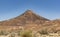 Harut Cone Hill from Wadi Ardon in the Makhtesh Ramon Crater in Israel