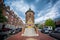 The Harvard Lampoon Building, at Harvard University, in Cambridge, Massachusetts.