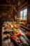 Harvest Bounty: A Stunning Table Spread in a Traditional Barn