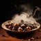 Harvest Hearth: A Bowl Overflowing with Steaming Roasted Chestnuts