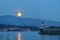 Harvest Moon and brockton point Lighthouse