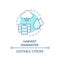 Harvest rainwater turquoise concept icon