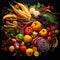 A Harvest's Symphony: a harmonious blend of colors and textures, showcasing the artistry of well-harvested produce