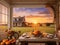 Harvest Sunset: Thanksgiving Joy in Every Pixel