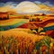 Harvest Symphony: Vibrant and Diverse Agricultural Landscape