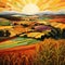 Harvest Symphony: Vibrant and Diverse Agricultural Landscape