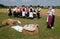 The harvest traditionally begins assembling villagers, singing and dancing and good food