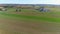 Harvested Corn Fields and Rolled Corn Stalks and Amish Farm Steads and a One Room School House