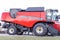 Harvester for harvesting grain. Large agricultural transport.