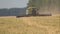 Harvester haylage combine mows annual grasses. Kazakhstan North Kazakhstan. 27.08.2021