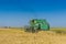 Harvester machine, harvest wheat field