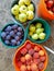 Harvesting autumn fruits in Transylvania