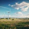 Harvesting the Wind A Tranquil Wind Turbine Farm Landscape