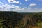 Harz landscape panorama, view into the famous Bode Gorge, Harz Mountains, Saxony-Anhalt, Germany