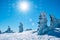 Harz national park Germany,winter landscape, . Brocken, Harz National Park Mountains in Germany