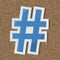 Hashtag digital media feed icon