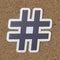 Hashtag digital media feed icon