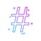 Hashtag icon design vector