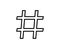 Hashtag line icon