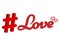 Hashtag - Love. For web network media tag.