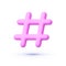 Hashtag for web design. Social media marketing concept. Community logo icon design vector. Web media. Vector
