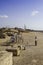 Hasidic family in Caesarea