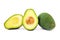 Hass avocado and cross sections