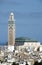 Hassan II mosque cityscape view casablanca morocco